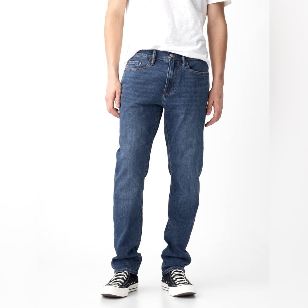 GAP MEN’S MEDIUM WASH STRAIGHT FIT GAPFLEX JEANS SZ 33x32